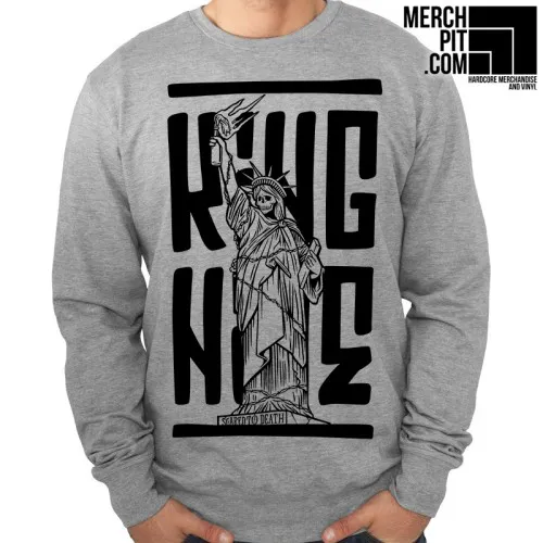 KING NINE ´Scared To Death´ - Sports Grey Crewneck